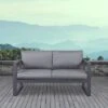 Baltic Patio Patio Loveseat Gray - Real Flame