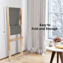 Costway Set Of 4 Foldable Wood Sling Beech Chairs W/ 3 Adjustable Positions&Free Cushion -Crosley shop GUEST 87e1ec5c 5001 4cb2 a035 d26845e8ef9e