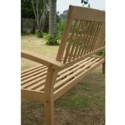 Caterina Teak Patio Sofa With Cushion - Beige - Cambridge Casual -Crosley shop GUEST 8a0831da f0a8 4c61 a467 069b6902d931