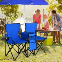 Costway Portable Folding Picnic Double Chair W/Umbrella Table Cooler Beach Camping Chair 11 Costway Portable Folding Picnic Double Chair W/Umbrella Table Cooler Beach Camping Chair -Crosley shop GUEST 8a5a6d4c c191 4cbc a4ef cbe28217dea0