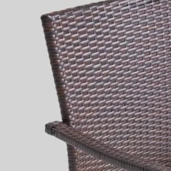 5pc Didicas Wood Wicker Patio Dining Set Teak - Christopher Knight Home -Crosley shop GUEST 8b2dc5c6 1124 4882 a937 bbcea722c2b0