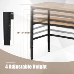 Costway 48" Adjustable Work Bench Heavy-Duty Steel Frame Worktable With Power Outlets 12 Costway 48" Adjustable Work Bench Heavy-Duty Steel Frame Worktable With Power Outlets -Crosley shop GUEST 8b8d7173 f765 4b01 8645 537f2b6e1a90