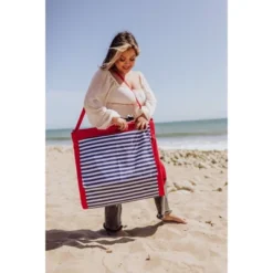 Picnic Time Beachcomber Portable Beach Chair & Tote - Blue Pinstripe -Crosley shop GUEST 8ccf4061 28d3 4ee0 9332 bf79fa431708