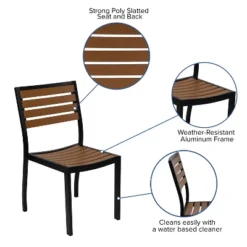 Emma And Oliver Outdoor Patio Bistro Dining Table Set With 2 Chairs And Faux Teak Poly Slats 15 Emma And Oliver Outdoor Patio Bistro Dining Table Set With 2 Chairs And Faux Teak Poly Slats -Crosley shop GUEST 8dd193ca 1dd2 46c2 8007 920dbe22b584