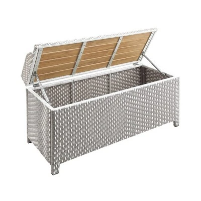 Maksville Outdoor Aluminum Storage Bench - MiBasics 9 Maksville Outdoor Aluminum Storage Bench - MiBasics - Image 9