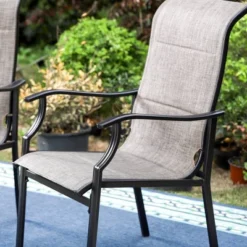 7pc Patio Dining Set With Expandable Steel Table & Metal Padded Arm Chairs - Captiva Designs -Crosley shop GUEST 9678a7d6 04a1 4c7f 9c68 0252df2fb7b8