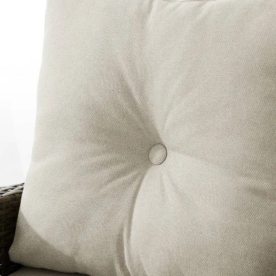 Rockport Outdoor Wicker High Back Sofa - Oatmeal/Light Brown - Crosley 9 Rockport Outdoor Wicker High Back Sofa - Oatmeal/Light Brown - Crosley - Image 9