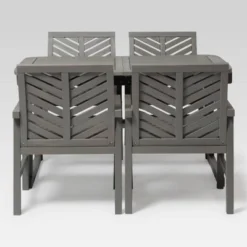 5pc Slatted Extendable Acacia Wood Patio Dining Set - Saracina Home -Crosley shop GUEST 99bbc339 5382 45b6 9821 1dac64db2b81