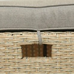 6pc Outdoor Wicker Conversation Set With Arm Chairs, Sofa, Ottomans & Coffee Table - Brown - GODEER -Crosley shop GUEST 99c6ffe6 1243 4c96 860c 1690f2a1316d