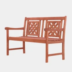 Malibu 3pc Rectangle Wood Outdoor Patio Dining Set - Tan - Vifah -Crosley shop GUEST 9a47e02f 2d03 4626 bfb9 31d87fe252f7