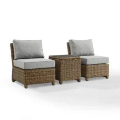 Bradenton 3pc Wicker Armless Chairs With Side Table - Crosley 32 Bradenton 3pc Wicker Armless Chairs With Side Table - Crosley -Crosley shop GUEST 9d81c78c 8a94 4eb9 a2c3 08b5e2fcc129
