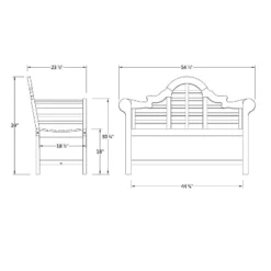 Lutyens 4ft Teak Bench - Natural - Cambridge Casual -Crosley shop GUEST 9e1c060a 1b60 4baa b0cd 6653c5c91fe8