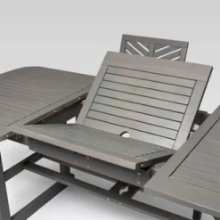 5pc Slatted Extendable Acacia Wood Patio Dining Set - Saracina Home -Crosley shop GUEST 9e2eeb34 ef6f 4427 ba54 634090a28364