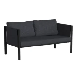 Flash Furniture Lea Indoor/Outdoor Loveseat With Cushions - Modern Steel Framed Chair With Storage Pockets -Crosley shop GUEST 9f5a0c12 cf6e 47d6 86c3 b5cf9ccd0236