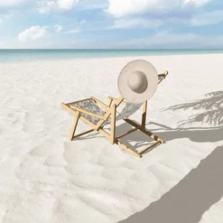 Holli Zollinger Indra Poppy Denim Folding Lounge Chair Gray - Deny Designs -Crosley shop GUEST a014e753 bdda 4980 b368 f591072f4f50