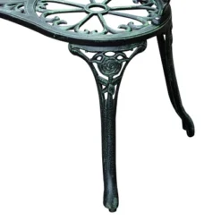 Outsunny Garden Bench Loveseat With Floral Rose Style, Cast Aluminum Frame For Outdoor, Patio, Park, Deck, Antique Green 9 Outsunny Garden Bench Loveseat With Floral Rose Style, Cast Aluminum Frame For Outdoor, Patio, Park, Deck, Antique Green -Crosley shop GUEST a01a71a2 d614 4a25 a82d 699ae3e16641