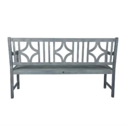 Sloane 3-Seat Ogee Diamond-Back Acacia Wood Outdoor Garden Patio Bench - JONATHAN Y -Crosley shop GUEST a11ef34e 37c4 42fe b0e1 9c5f43fc0860