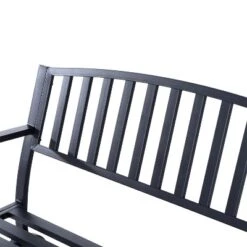 Outsunny Patio Glider Bench Outdoor Swing Rocking Chair Loveseat With Power Coated Sturdy Steel Frame, Black 12 Outsunny Patio Glider Bench Outdoor Swing Rocking Chair Loveseat With Power Coated Sturdy Steel Frame, Black -Crosley shop GUEST a18bf24f 106b 4201 aa8b b50f797461cf