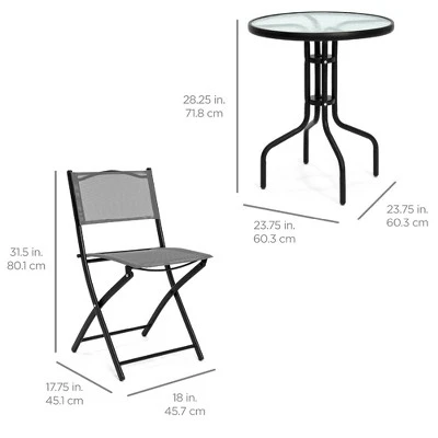 Best Choice Products 3-Piece Bistro Set 6 Best Choice Products 3-Piece Bistro Set - Image 6