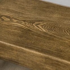 HOMCOM Garden Bench With Metal Legs, Rustic Wood Effect Concrete Dining Bench, Indoor Or Outdoor Use For Patio, Park, Porch And Lawn, Natural & Black -Crosley shop GUEST a63500e8 85b1 4434 a361 6dd368d61b9f