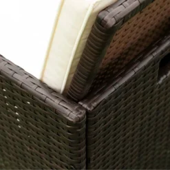 9pc Wicker Outdoor Dining Set With Cushion - Dark Brown/Beige - GODEER -Crosley shop GUEST a6bee993 f938 43b5 9ccc 929b895bc879