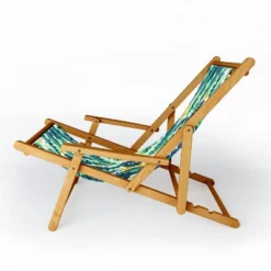 Marta Barragan Camarasa Tropical Leaf On Ornamental Pattern Sling Chair - Deny Designs