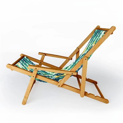 Marta Barragan Camarasa Tropical Leaf On Ornamental Pattern Sling Chair - Deny Designs 1 Marta Barragan Camarasa Tropical Leaf On Ornamental Pattern Sling Chair - Deny Designs