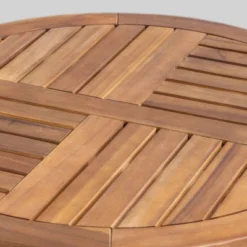 Lindy 3pc Acacia Wood And Wicker Bistro Set - Teak/Cream - Christopher Knight Home -Crosley shop GUEST a6c8a576 2aeb 4253 a73c 6708a40a25c5