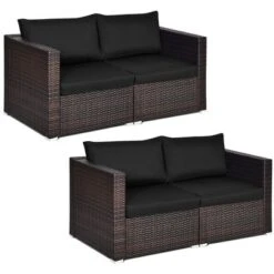 Costway 4PCS Patio Rattan Corner Sofa Sectional Furniture SetBlueBeigeNavy Cushion 22 Costway 4PCS Patio Rattan Corner Sofa Sectional Furniture SetBlueBeigeNavy Cushion -Crosley shop GUEST a833d072 45d8 4b6f a4cf 24d9e17a2f6b