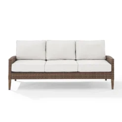 Capella Outdoor Wicker Sofa - Cream/Brown - Crosley 14 Capella Outdoor Wicker Sofa - Cream/Brown - Crosley -Crosley shop GUEST a89df60e 0231 485b 9a96 0aae995b53e9