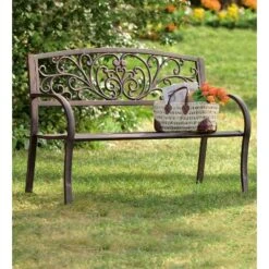 Evergreen Blooming Garden Metal Bench 8 Evergreen Blooming Garden Metal Bench -Crosley shop GUEST a9f8f858 91aa 49cc 9d48 25183fdaabfc