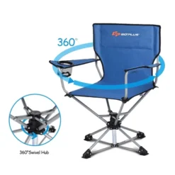 Costway Collapsible Portable Swivel Camping Chair 360degreesFree Rotation For Picnic Fishing -Crosley shop GUEST aab52489 fc16 4b49 99b2 5c2af42b962d