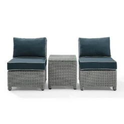 Bradenton 3pc Wicker Armless Chairs With Side Table - Crosley 31 Bradenton 3pc Wicker Armless Chairs With Side Table - Crosley -Crosley shop GUEST ad6a40ed 9032 4611 b48e 12d2e09b2953