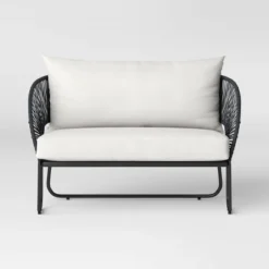 Mackworth Rope Patio Loveseat - Black - Threshold™ -Crosley shop GUEST ada3f823 ecf5 43e9 ac51 1cfc88166e37