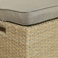 6pc Outdoor Wicker Conversation Set With Arm Chairs, Sofa, Ottomans & Coffee Table - Brown - GODEER -Crosley shop GUEST af206faa c165 417e 8590 38f521d63a0c