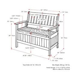 Outdoor Storage Bench - Natural - CorLiving -Crosley shop GUEST af20ca27 792c 4460 bf74 a792884542aa