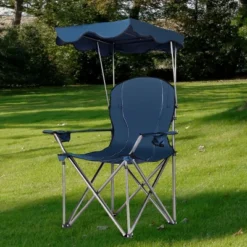 Costway Portable Folding Beach Canopy Chair W/ Cup Holders Bag Camping Hiking Outdoor -Crosley shop GUEST b0b98c05 6791 47ab a87f b16b500cf676