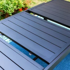 Captiva Designs 7pc Steel Outdoor Patio Dining Set: Garden Furniture With Extendable Table -Crosley shop GUEST b0fe6f54 4e49 4be1 9672 8aaf32683aa3