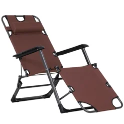 Outsunny 2-in-1 Folding Patio Lounge Chair W/ Pillow, Outdoor Portable Sun Lounger Reclining To 120°/180°, Oxford Fabric 16 Outsunny 2-in-1 Folding Patio Lounge Chair W/ Pillow, Outdoor Portable Sun Lounger Reclining To 120°/180°, Oxford Fabric -Crosley shop GUEST b1dff53f 044f 4793 b45b 6c86213b7387