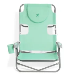 Ostrich Lightweight Portable Outdoor On Your Back Folding Chair For Relaxing With 5 Seat Adjustment Backpack Straps And Cup Holder, Teal (4 Pack) -Crosley shop GUEST b1e09dcd 14a0 4705 b3ff dd5bb7de1490