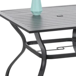 Captiva Designs 5pc Patio Dining Set With Square Table & 4 Metal Spring Motion Chairs -Crosley shop GUEST b2a61e6f 0be9 4481 9773 ede14053a0ba