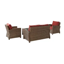 Bradenton 4pc Outdoor Wicker Conversation Set - Crosley -Crosley shop GUEST b4e3721a e36e 4049 af0b 2dc73b8c5f74