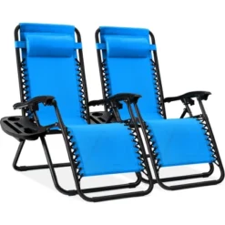 Best Choice Products Set Of 2 Zero Gravity Lounge Chair Recliners For Patio, Pool W/ Cup Holder Tray -Crosley shop GUEST b575b35b 018e 4c19 af05 a499f064ffa1