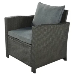 6pc Outdoor Set With Loveseats, Sofa, Chair, Bench & Coffee Table - Gray - GODEER -Crosley shop GUEST b8b2ac1d f953 4cdb 916a 9eb6ba69cb7c