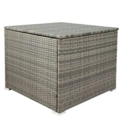 7pc Wicker Patio Seating Set With Storage Box - Gray - GODEER -Crosley shop GUEST b8ffbec8 1fc8 466e 96b7 f1a388b74059