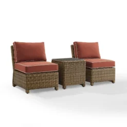 Bradenton 3pc Wicker Armless Chairs With Side Table - Crosley 35 Bradenton 3pc Wicker Armless Chairs With Side Table - Crosley -Crosley shop GUEST baaf2de5 705b 4ab0 b80d 1ec48c7807dc