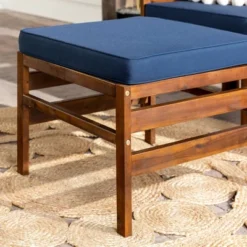 3pc Modular Acacia Wood Patio Chat Set With Cushions - Saracina Home -Crosley shop GUEST bac9860b 3e03 4d90 85a0 e710ace33155