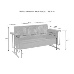 Bates Outdoor Sofa Glider - White - Crosley 11 Bates Outdoor Sofa Glider - White - Crosley -Crosley shop GUEST bacf293b d942 4253 bcd9 dfca0a445b02