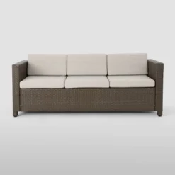 Puerta 5pc Wicker Sofa Chat Set - Brown/Ceramic Gray - Christopher Knight Home -Crosley shop GUEST bbb5e57b 94de 44fc a34e f4df9d86137e