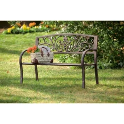 Evergreen Blooming Garden Metal Bench 11 Evergreen Blooming Garden Metal Bench -Crosley shop GUEST bdff58df fcd4 4fa4 a680 4858b8a82791